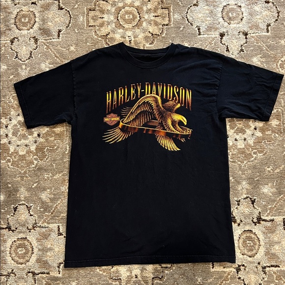 Vintage Harley-Davidson Golden Metallic Eagle - Picture 1 of 4